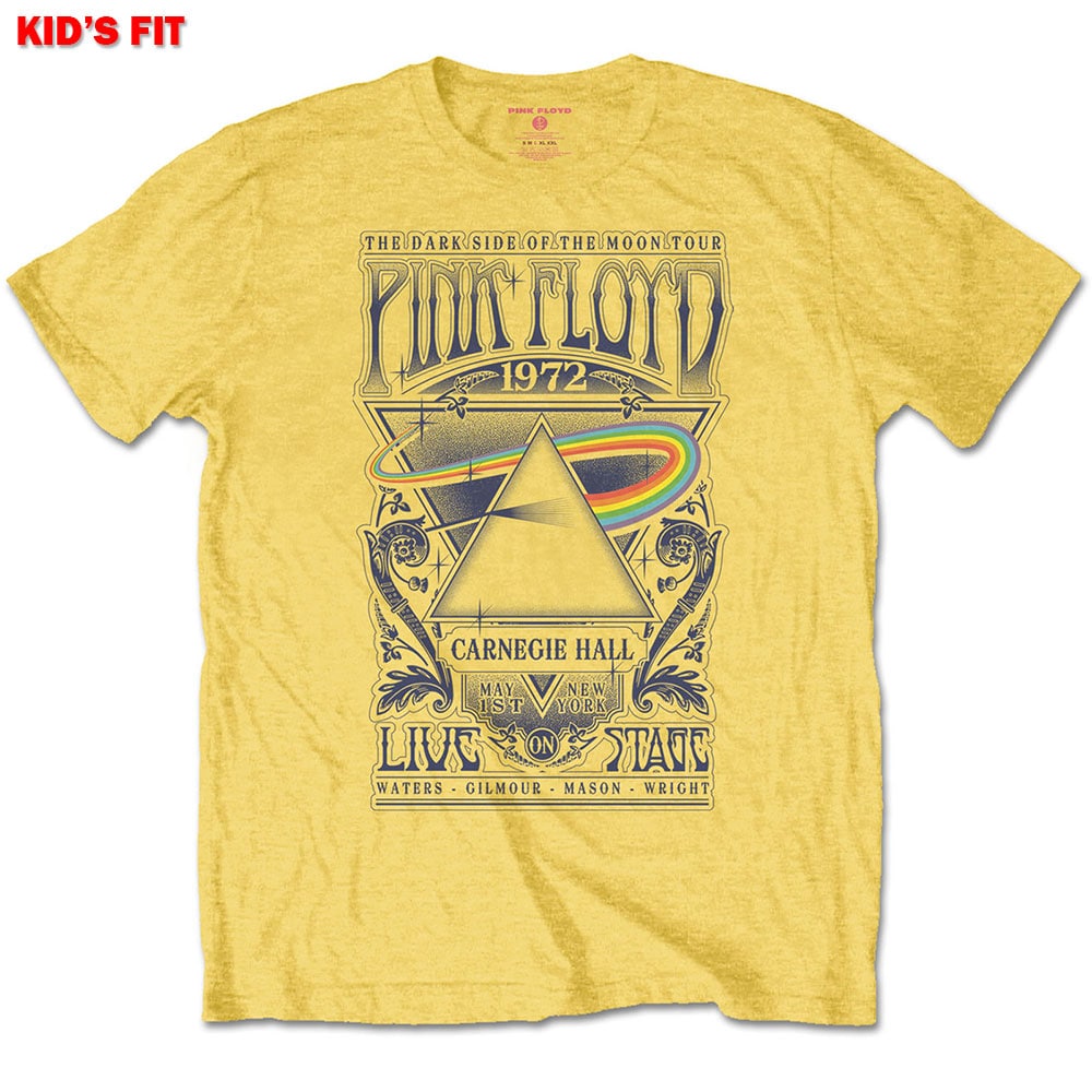 Pink Floyd Kids T-Shirt: Carnegie Hall Poster (11-12 Years)