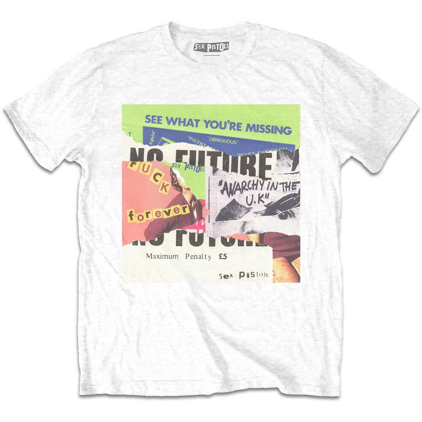 The Sex Pistols Unisex T-Shirt: Collage (Medium)