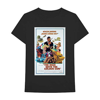 James Bond 007 Unisex T-Shirt: The Man With The Golden Gun Poster (Large)