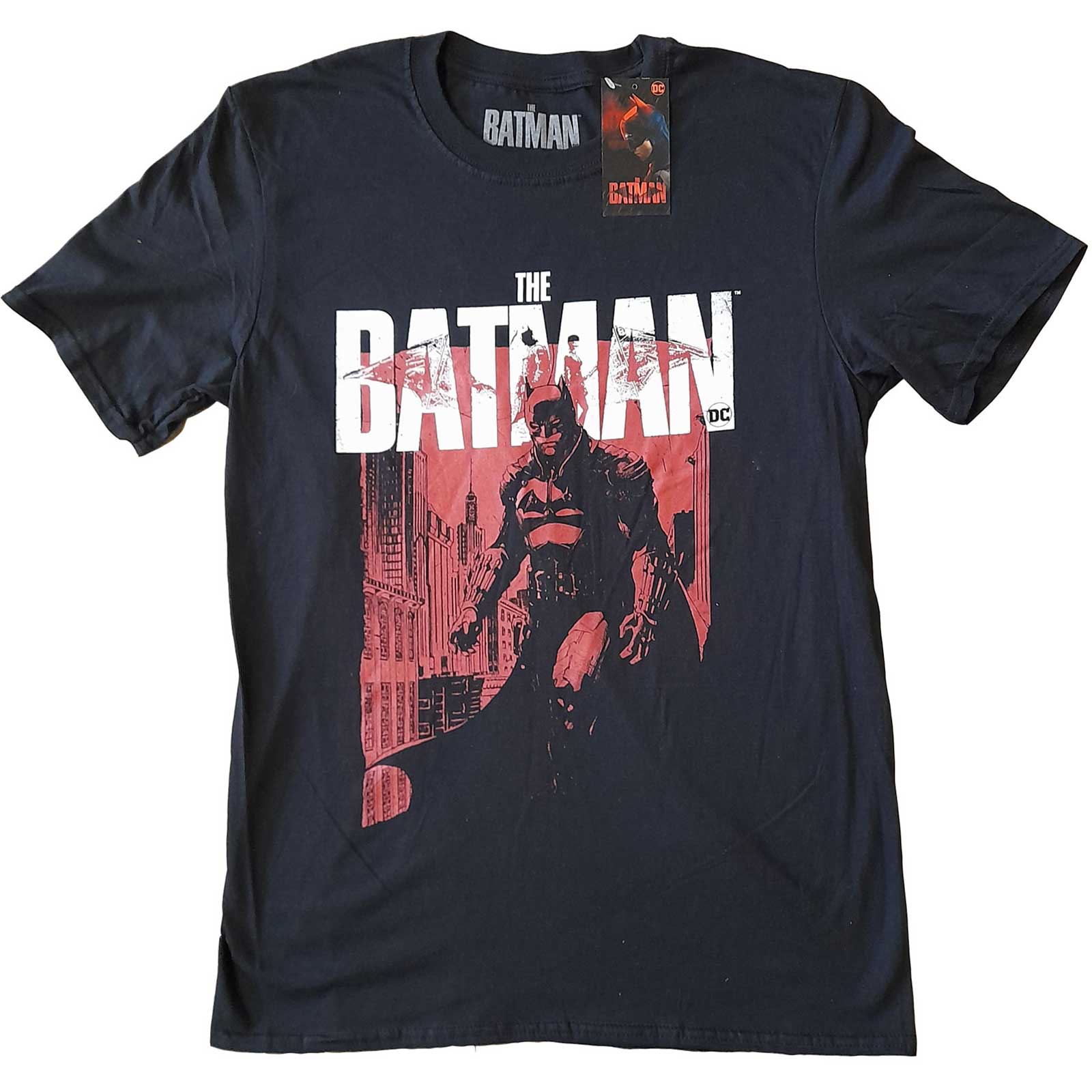 DC Comics Unisex T-Shirt: The Batman Red Figure (Large)