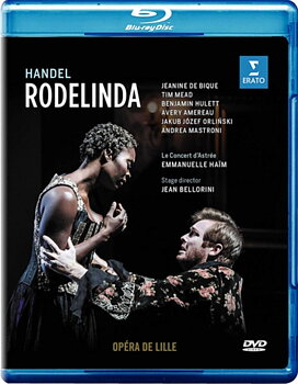 LE CONCERT DASTREE / EMANUELLE HAIM / JAKUB JOZEF ORLINSKI / JEANINE DE BIQUE / TIM MEAD / BENJAMIN HULETT / AVERY AMEREAU / ANDREA MASTRORONI: Handel: Rodelinda (Opera De Lille 2018. Stage Director: Jean Bellorini) (Blu-ray)