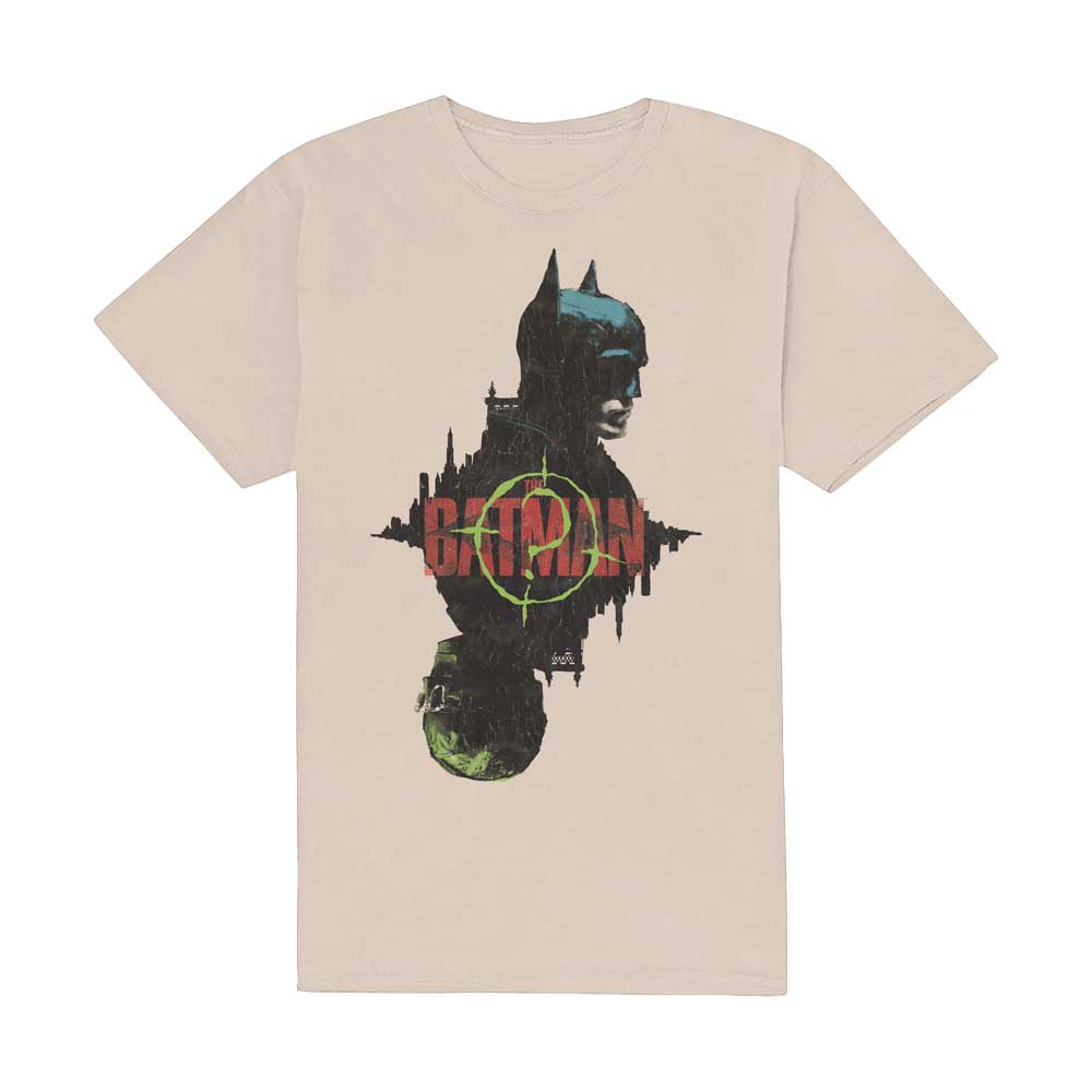DC Comics Unisex T-Shirt: The Batman Question Mark Bat (Medium)