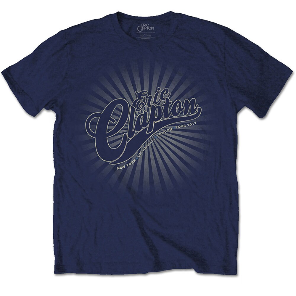 Eric Clapton Unisex T-Shirt: Logo Rays (Large)