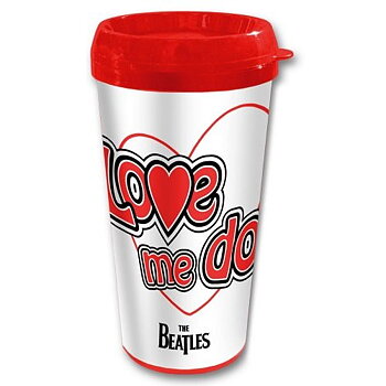 The Beatles Travel Mug: Love me do (Plastic Body)