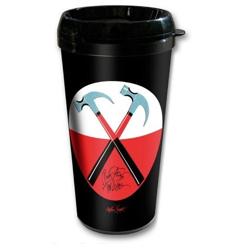 Pink Floyd Travel Mug: The Wall Hammers Logo (Plastic Body) - 2