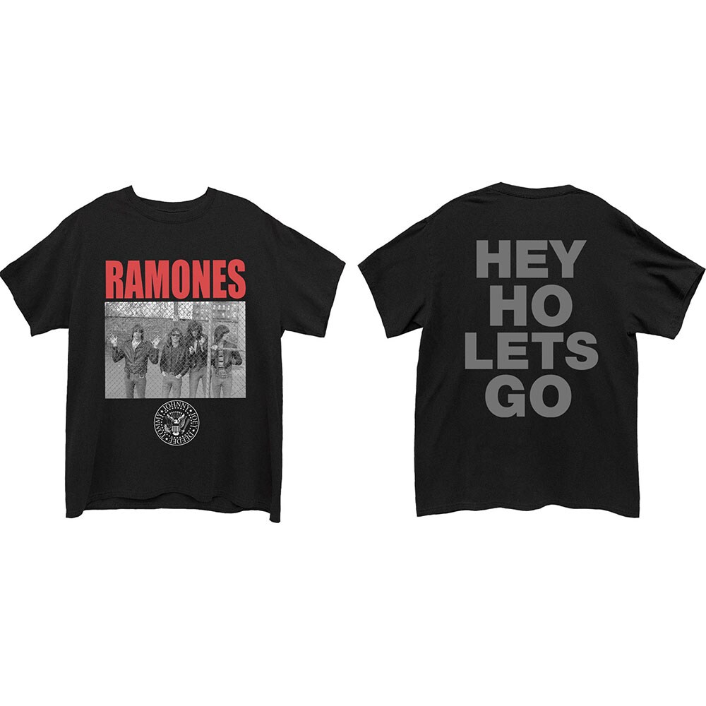 Ramones Unisex T-Shirt: Cage Photo (Back Print) (X-Large)