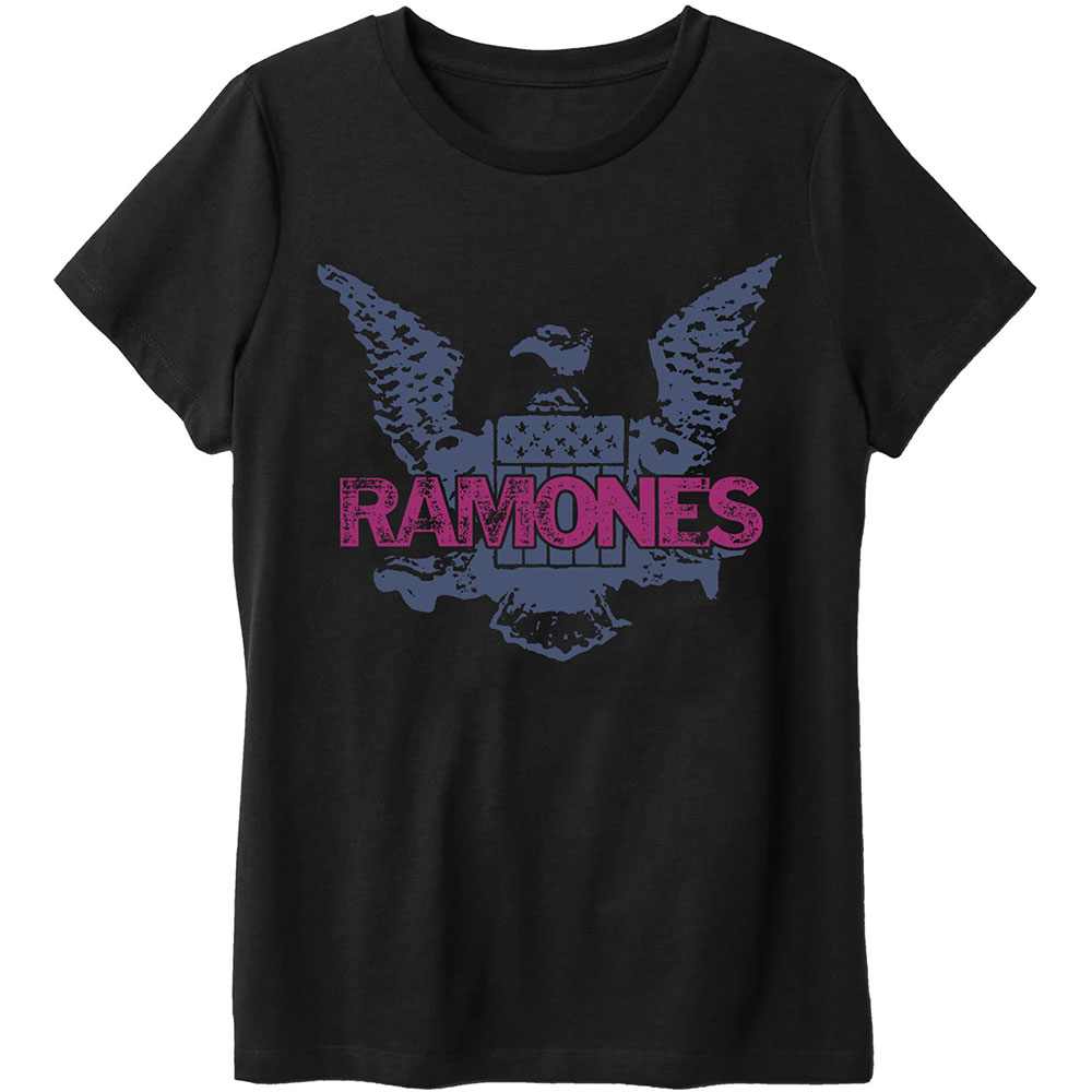 Ramones Unisex T-Shirt: Purple Eagle (Large)