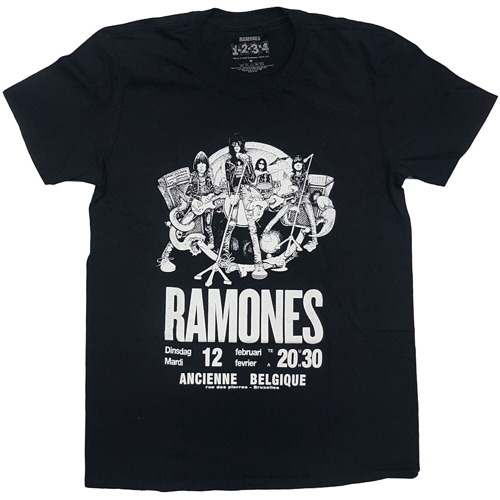 Ramones Unisex T-Shirt: Belgique (Large)
