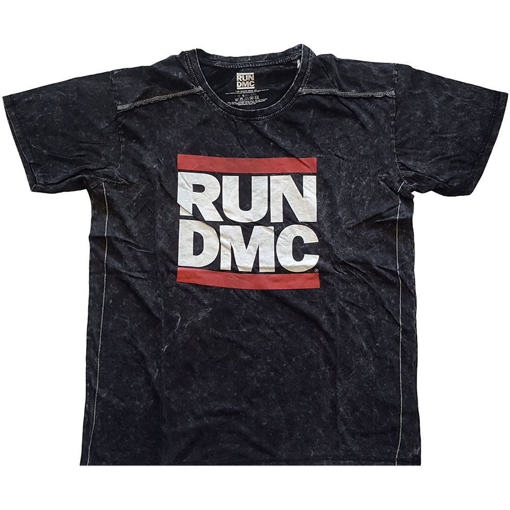 Run DMC Unisex Snow Wash T-Shirt: Logo (Small)