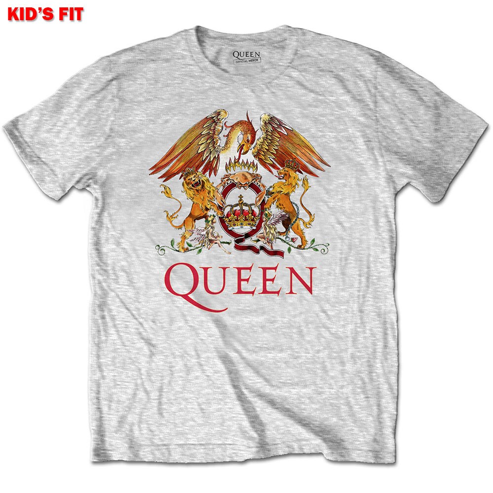 Queen Kids T-Shirt: Classic Crest (7-8 Years)