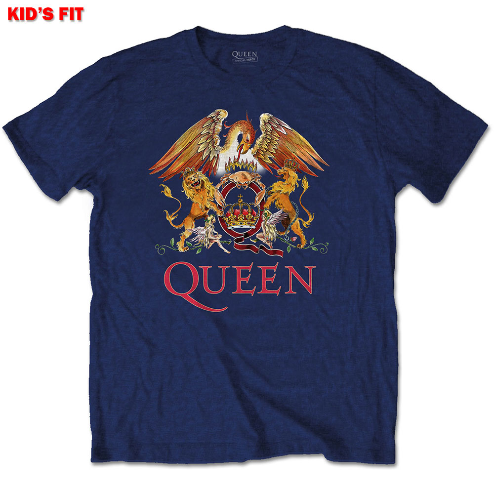 Queen Kids T-Shirt: Classic Crest (7-8 Years)