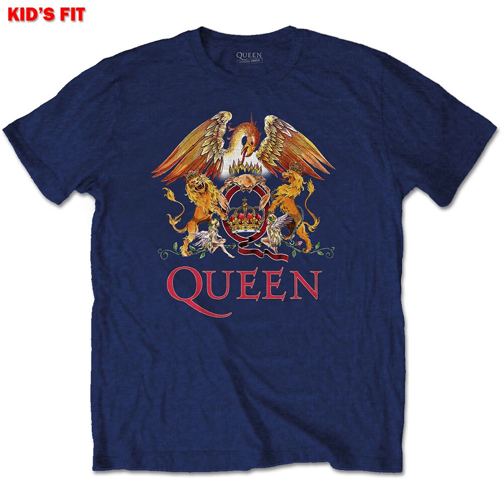 Queen Kids T-Shirt: Classic Crest (11-12 Years)