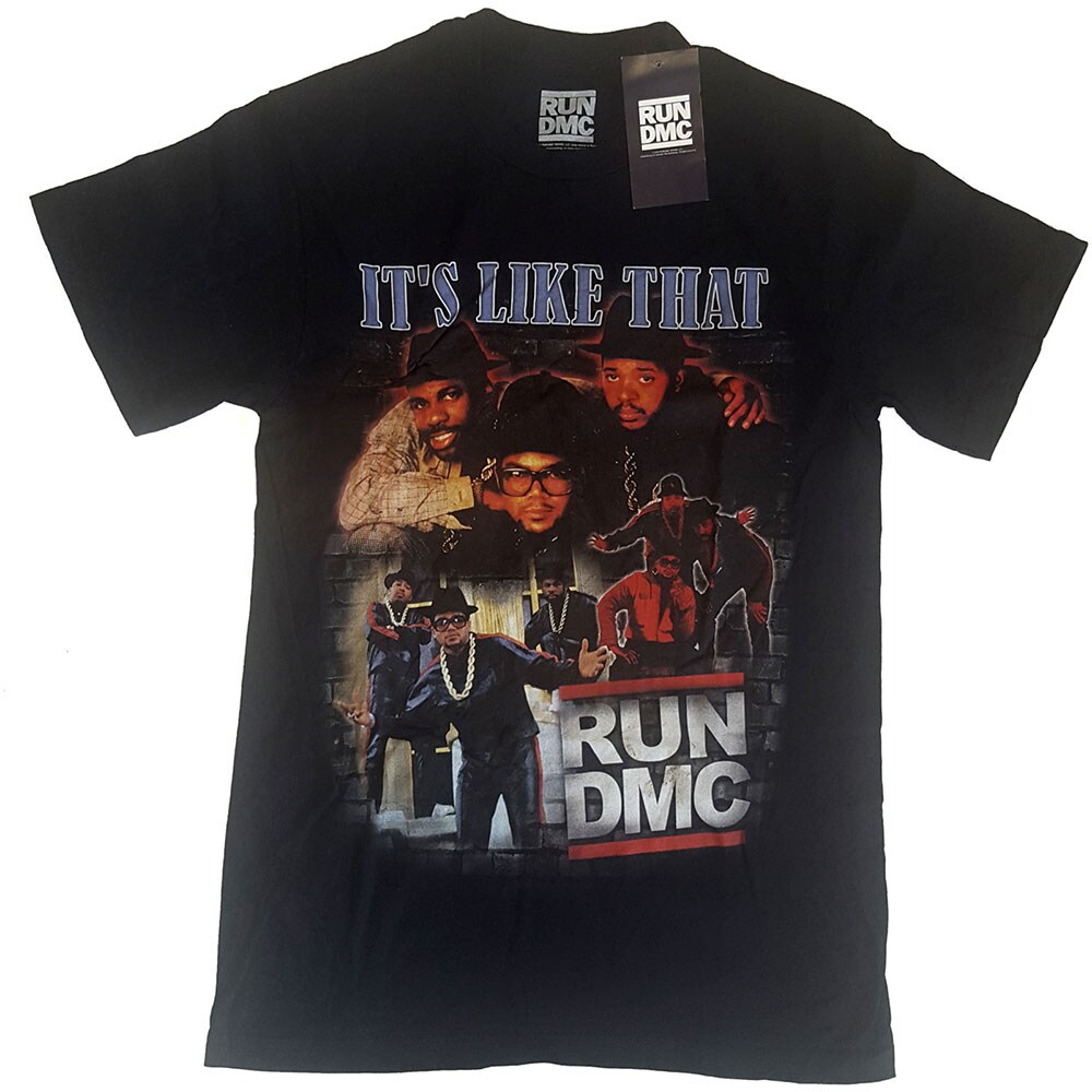 Run DMC Unisex T-Shirt: It's Like That Homage (Small)