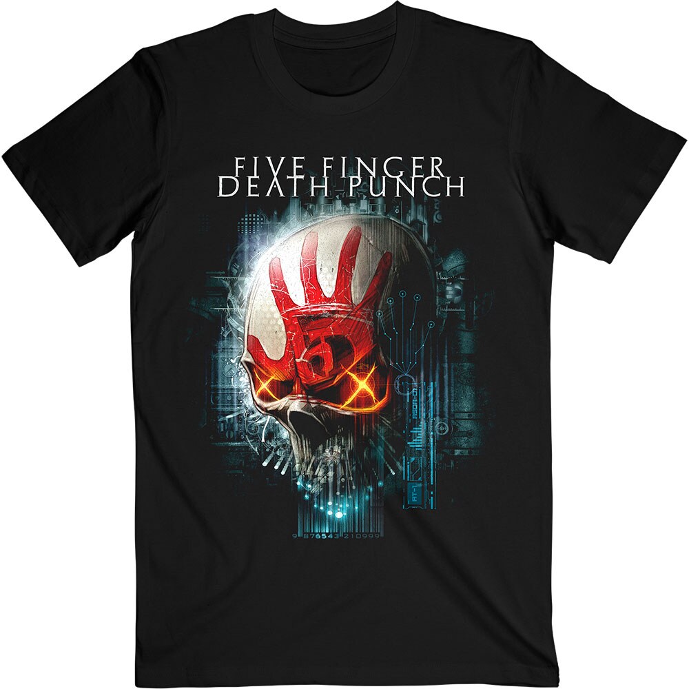 Five Finger Death Punch Unisex T-Shirt: Interface Skull (Small)