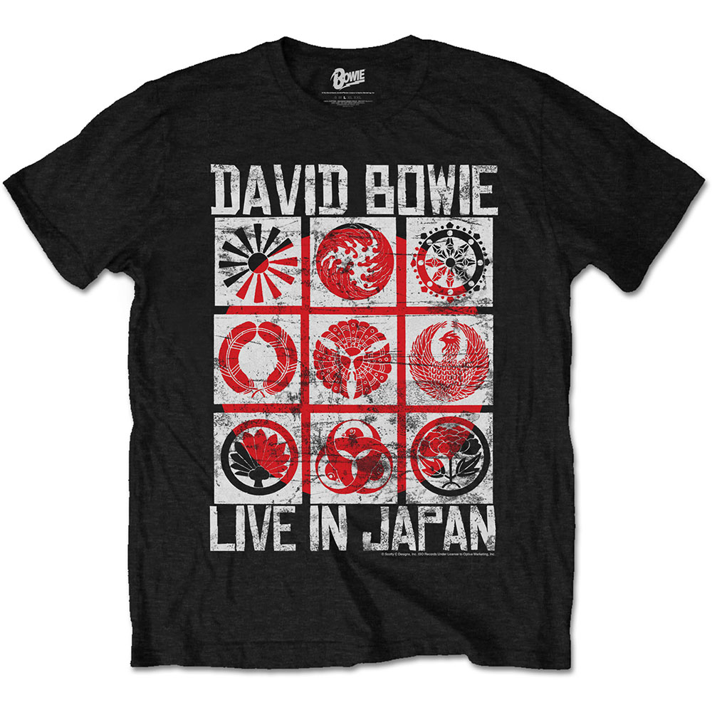 David Bowie Unisex T-Shirt: Live in Japan (X-Large)