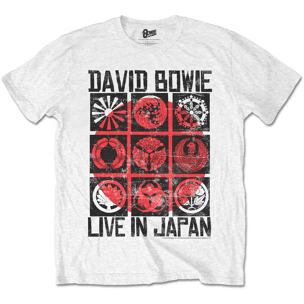 David Bowie Unisex T-Shirt: Live in Japan (X-Large)