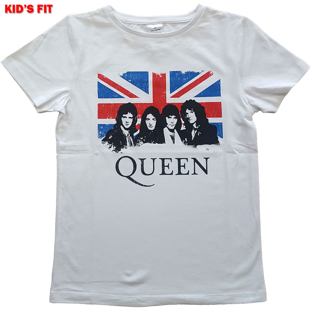 Queen Kids T-Shirt: Vintage Union Jack (3-4 Years)