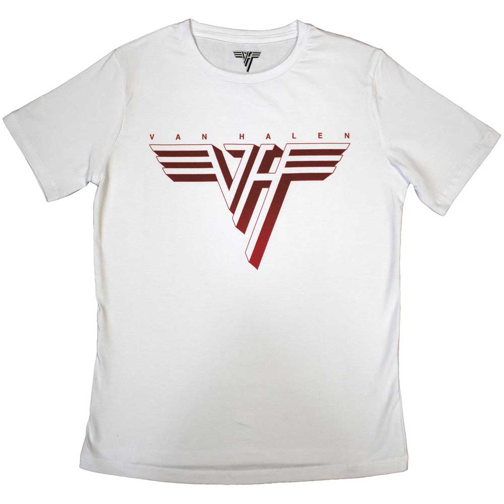 Van Halen Ladies T-Shirt: Classic Red Logo (Large)