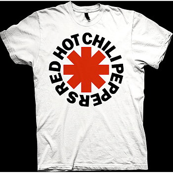 Red Hot Chili Peppers Unisex T-Shirt: Red Asterisk (Large)