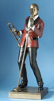 Statyett: Jazzfigur - Sångare 29 cm