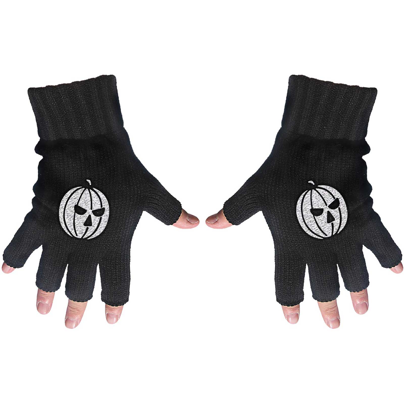 Helloween Unisex Fingerless Gloves: Pumpkin