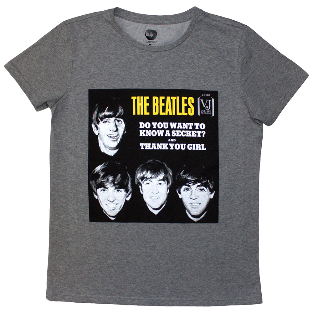 The Beatles Ladies T-Shirt: VJ Secret Sleeve (X-Large)