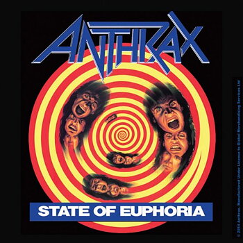 Anthrax Single Cork Coaster: State of Euphoria
