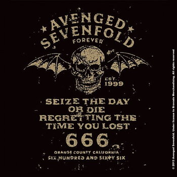 Avenged Sevenfold Single Cork Coaster: Seize the Day