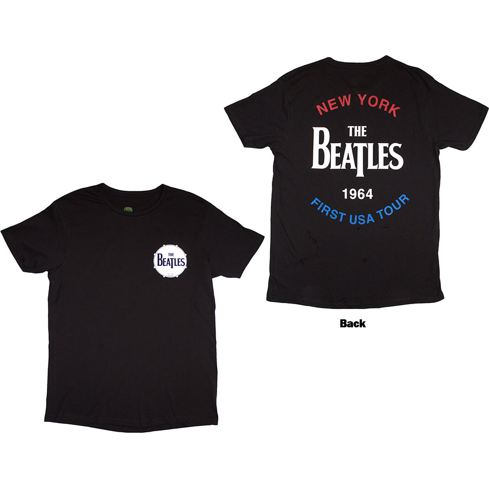 The Beatles Unisex T-Shirt: New York 1964 (Back Print) (X-Large)