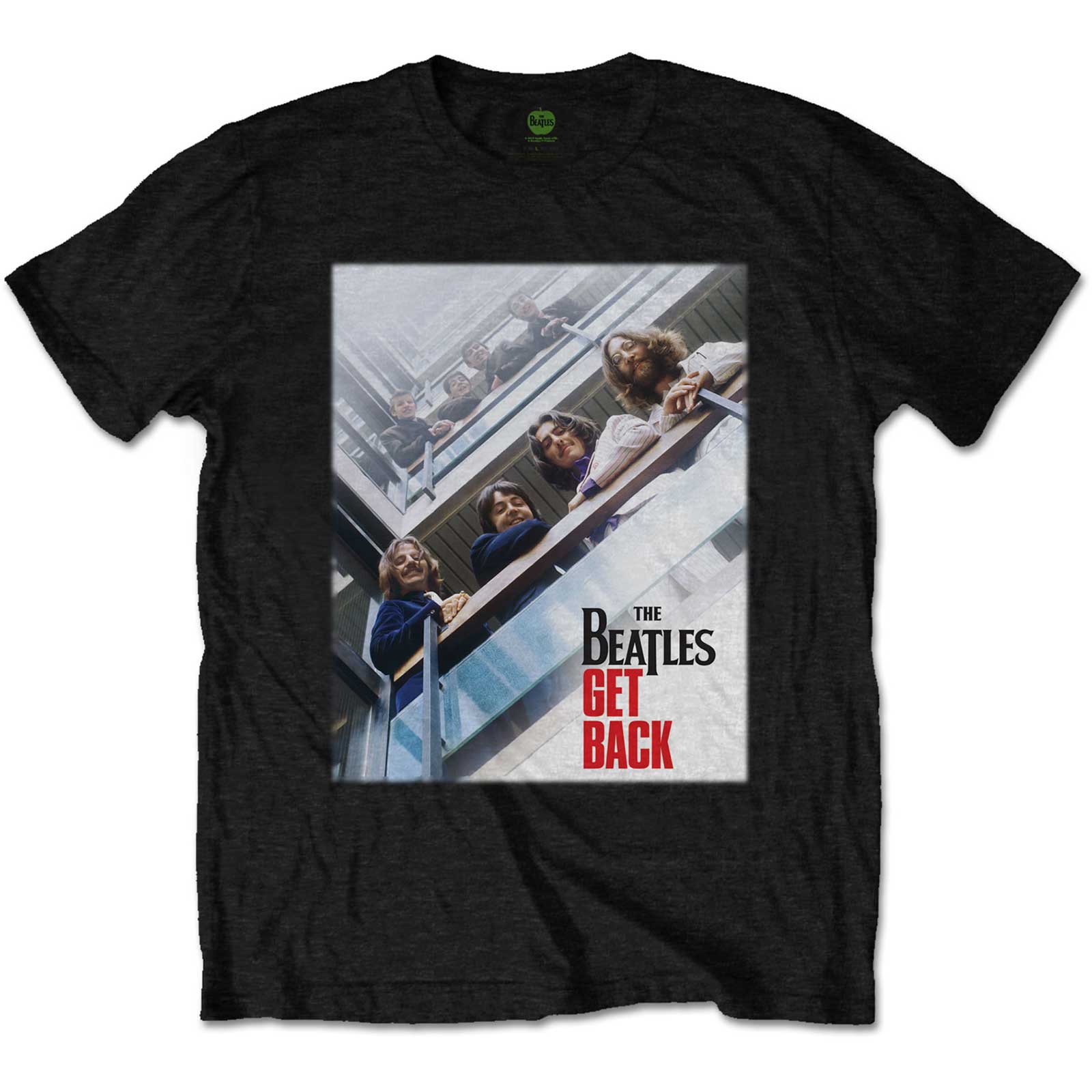The Beatles Unisex T-Shirt: Get Back Poster (X-Large)