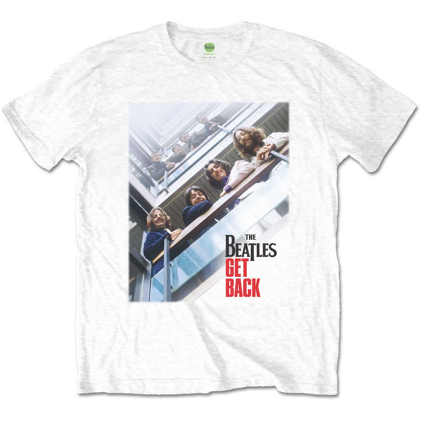 The Beatles Unisex T-Shirt: Get Back Poster (X-Large)