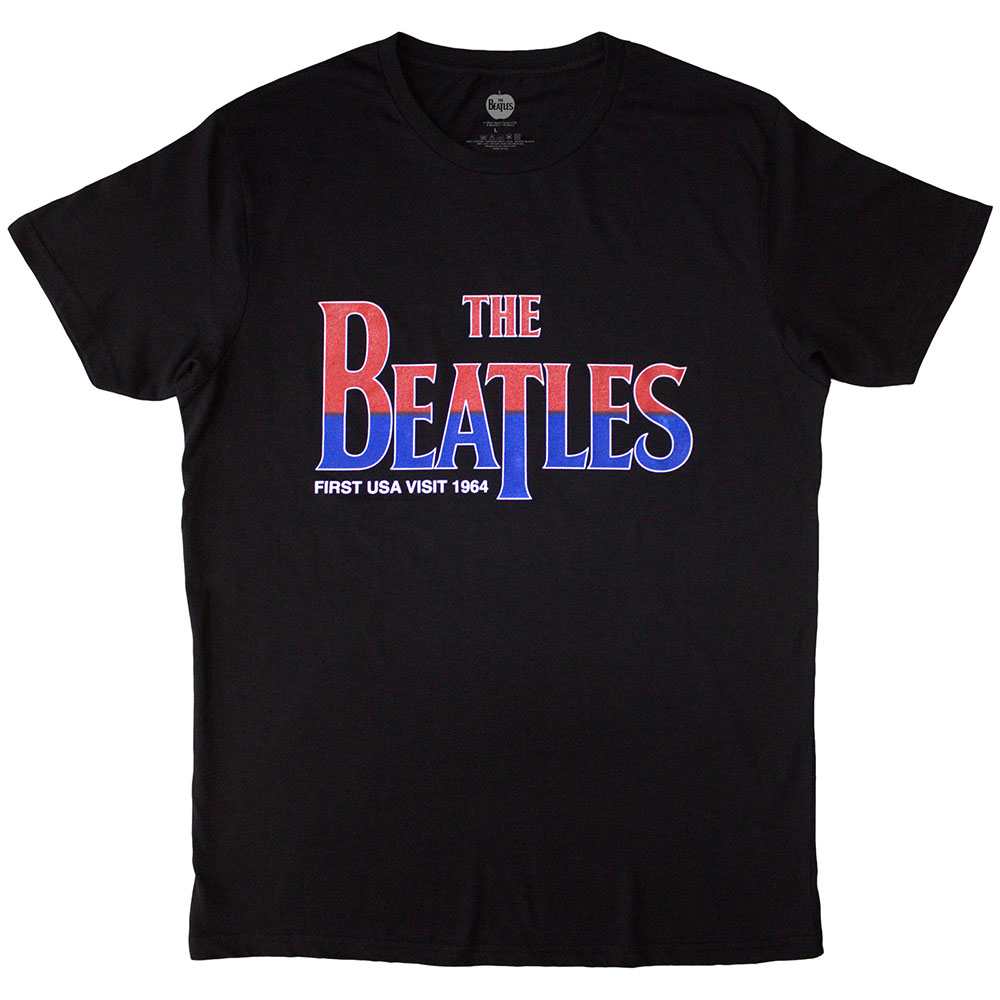 The Beatles Unisex T-Shirt: First USA Visit (X-Large)