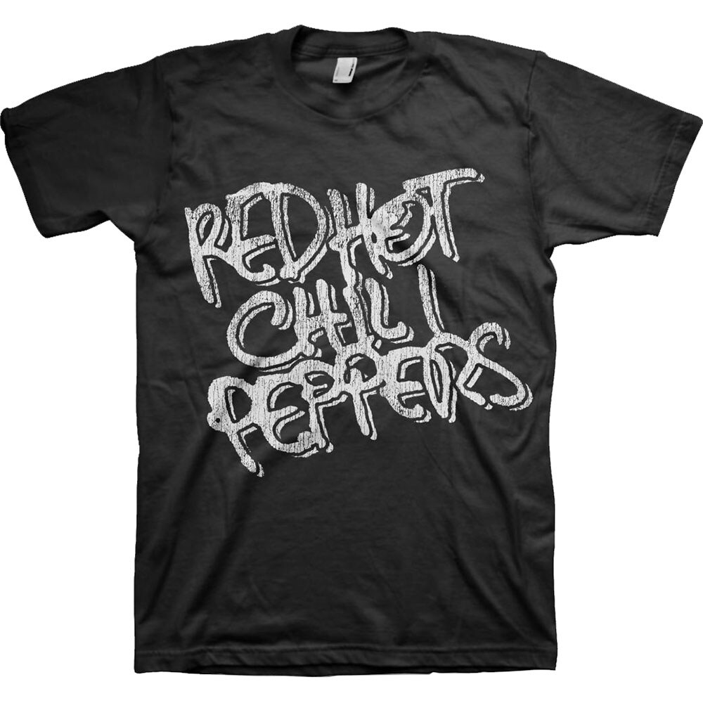 Red Hot Chili Peppers Unisex T-Shirt: Black & White Logo (XX-Large)