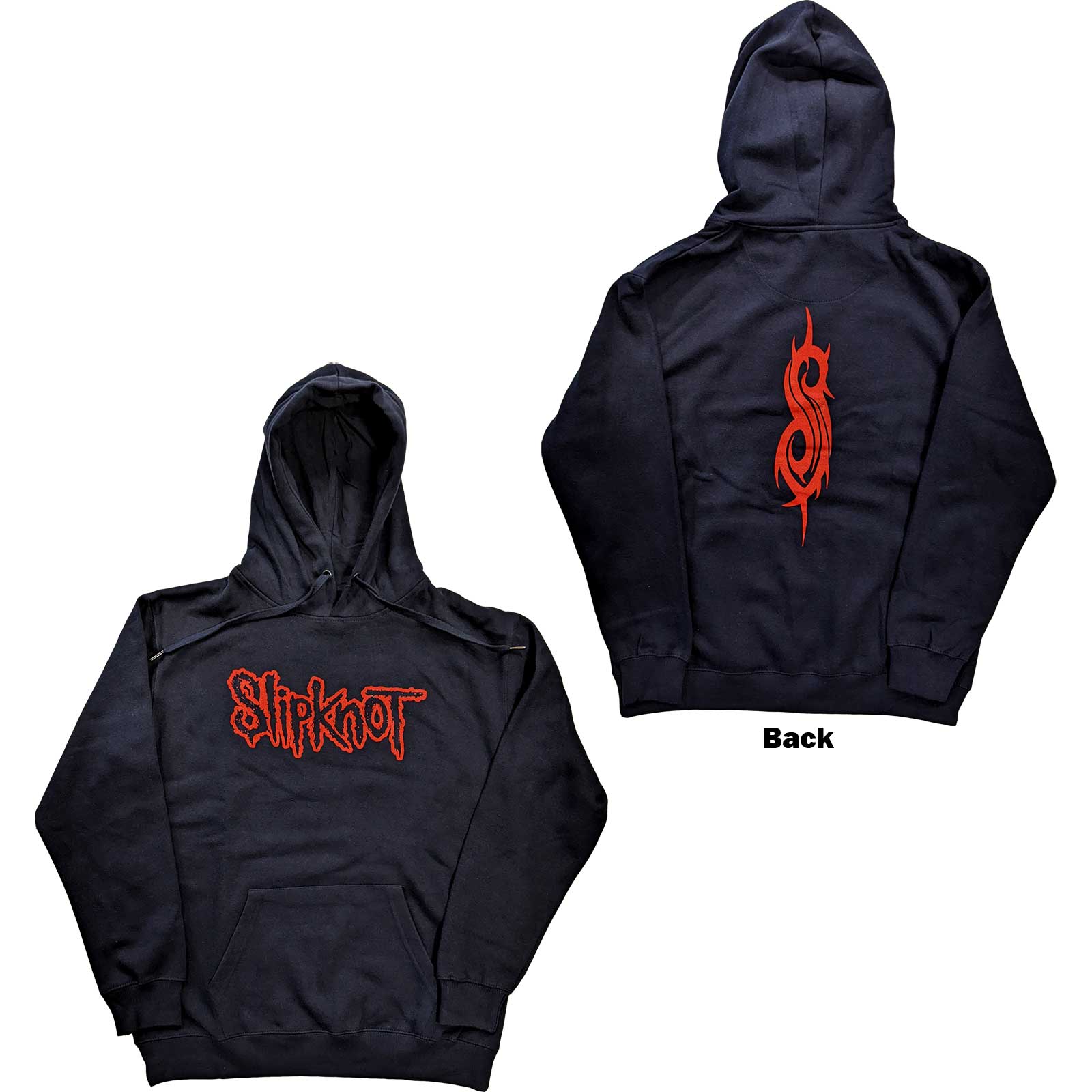 Slipknot Unisex Pullover Hoodie: Logo (Back Print) (Medium)