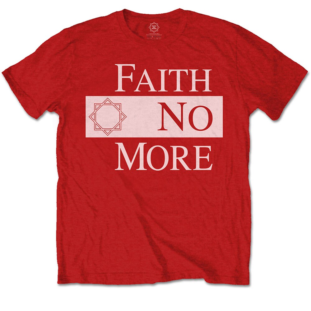 Faith No More Unisex T-Shirt: Classic New Logo Star (Small)