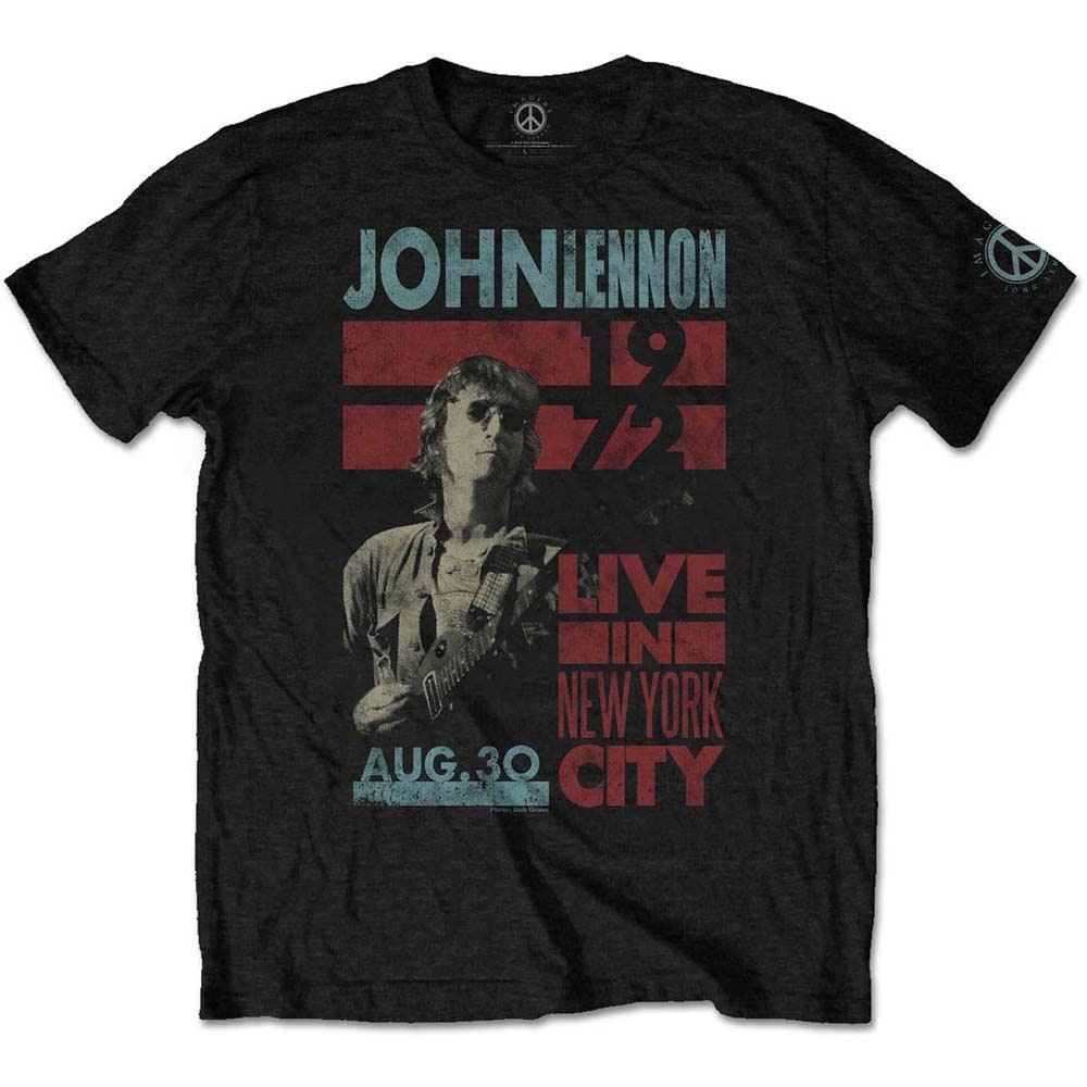 John Lennon Unisex T-Shirt: Live in NYC (XX-Large) - 2