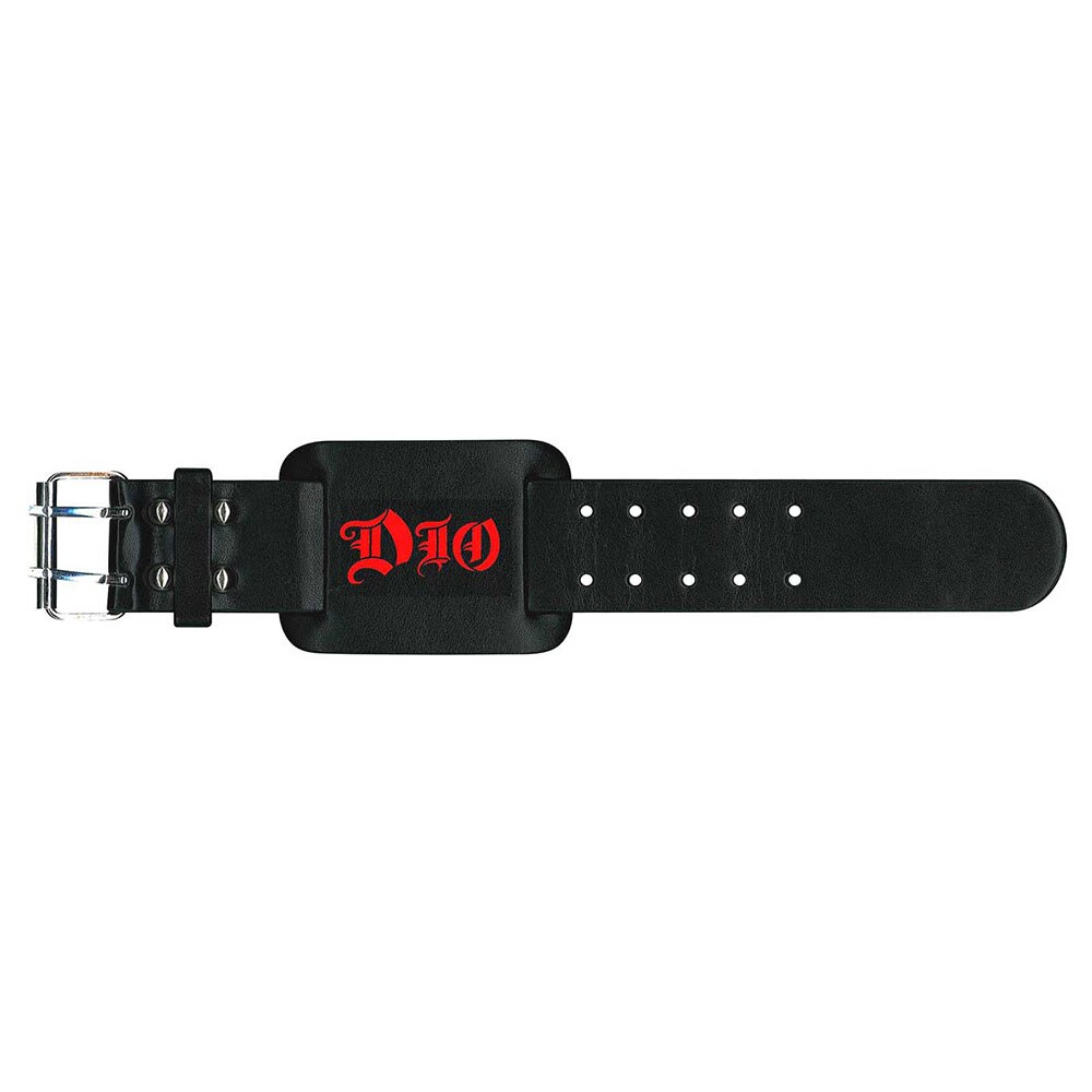 Dio Leather Wrist Strap: Logo - 2