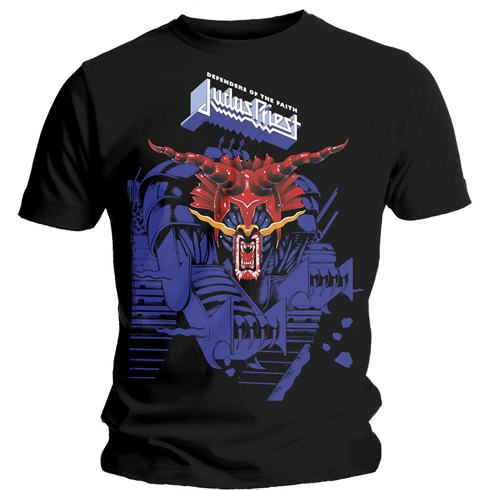 Judas Priest Unisex T-Shirt: Defenders Blue (X-Large) - 2