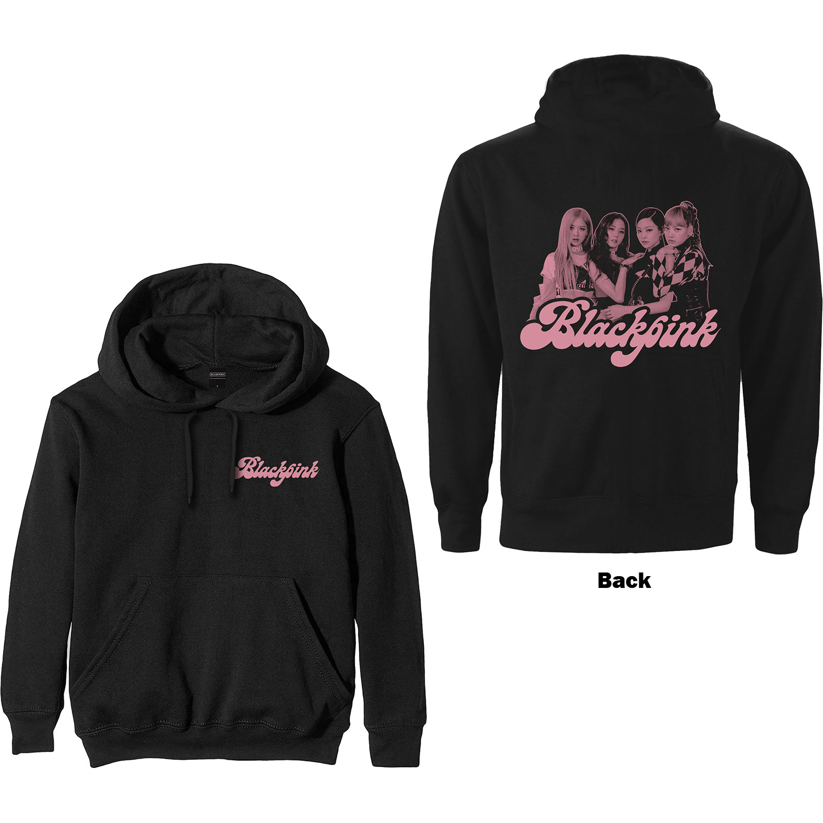 BlackPink Unisex Pullover Hoodie: Photo Back (Back Print) (X-Large) - 2