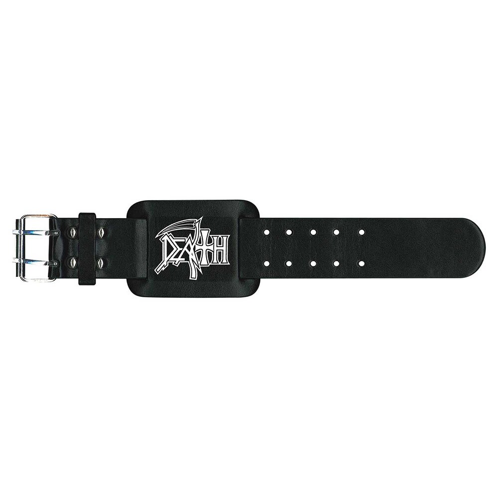 Death Leather Wrist Strap: Logo - 2