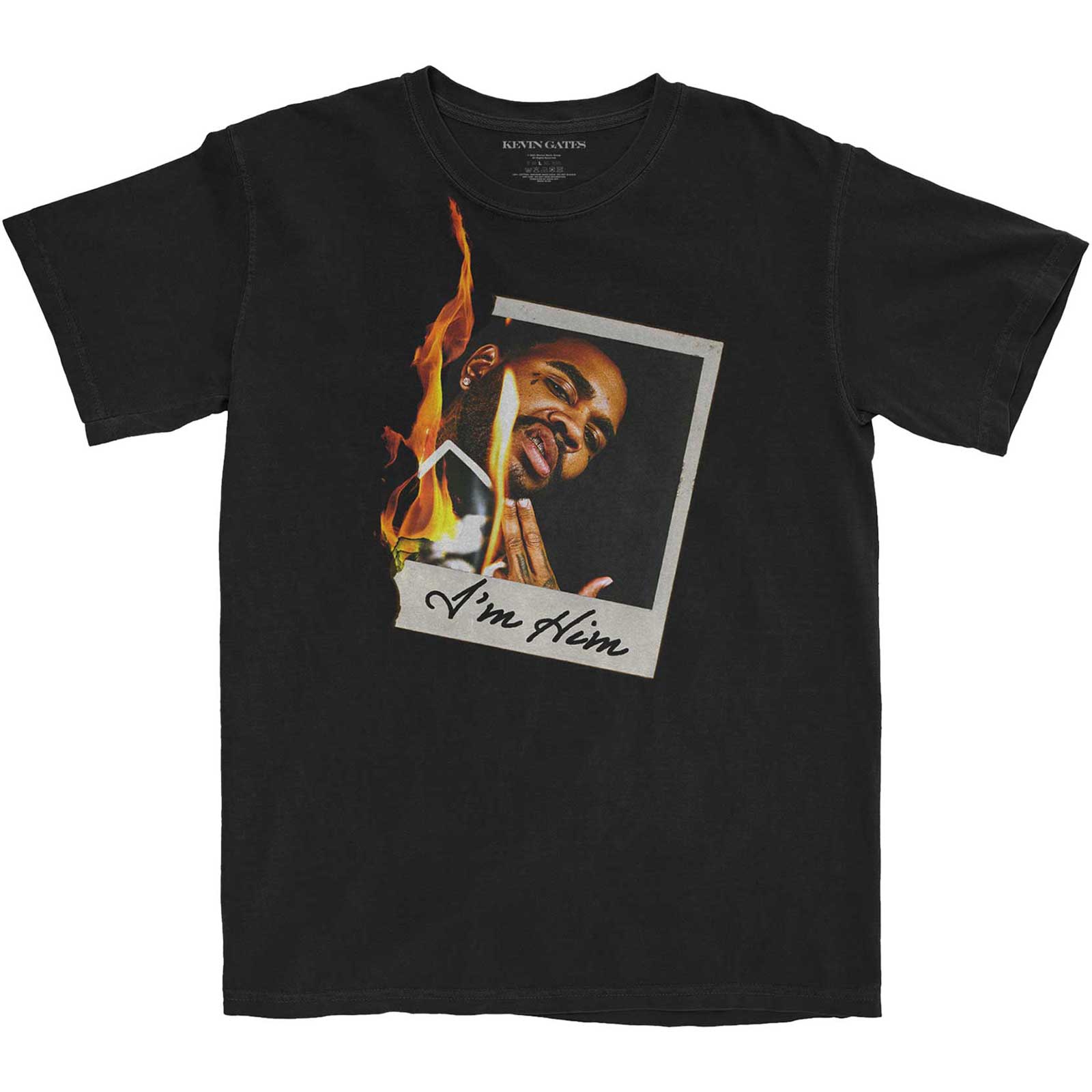 Kevin Gates Unisex T-Shirt: Polaroid Flame (XX-Large)