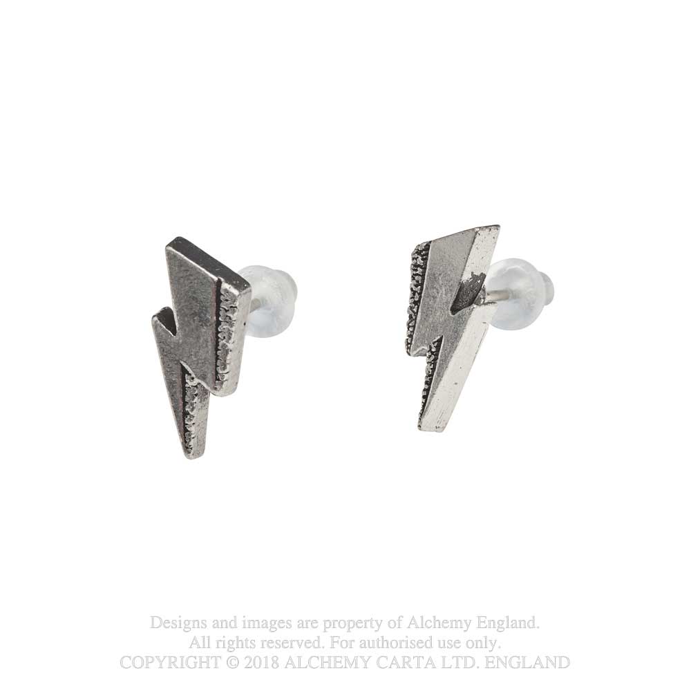 David Bowie earrings in English pewter - 2