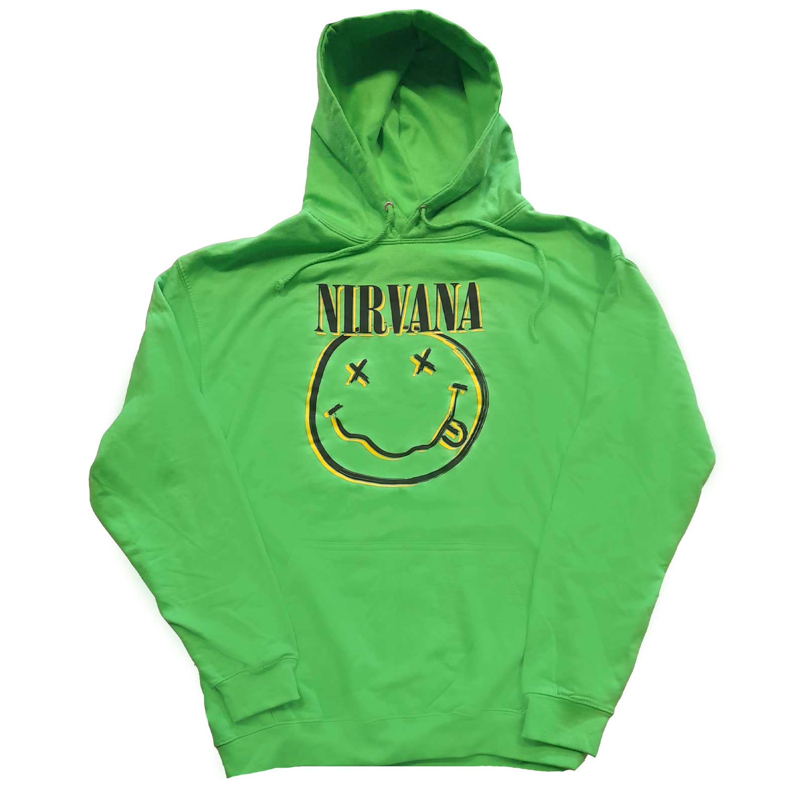 Nirvana Unisex Pullover Hoodie: Inverse Smiley (Large)