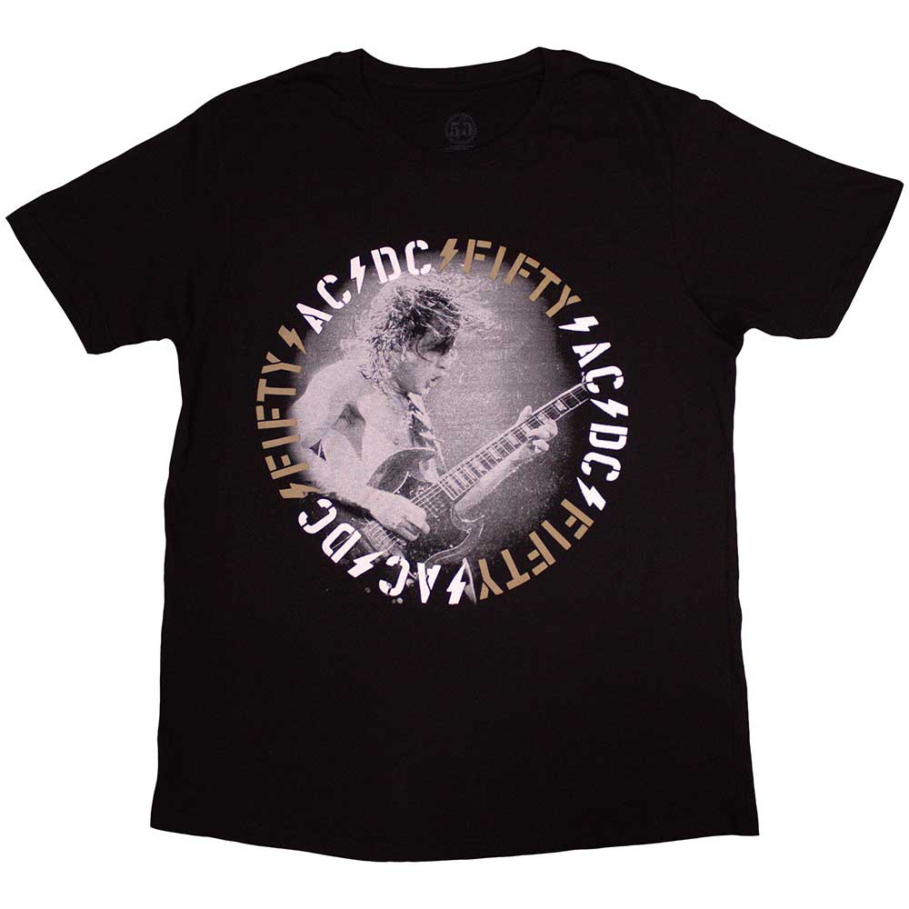 AC/DC Unisex T-Shirt: Angus Live (Medium)