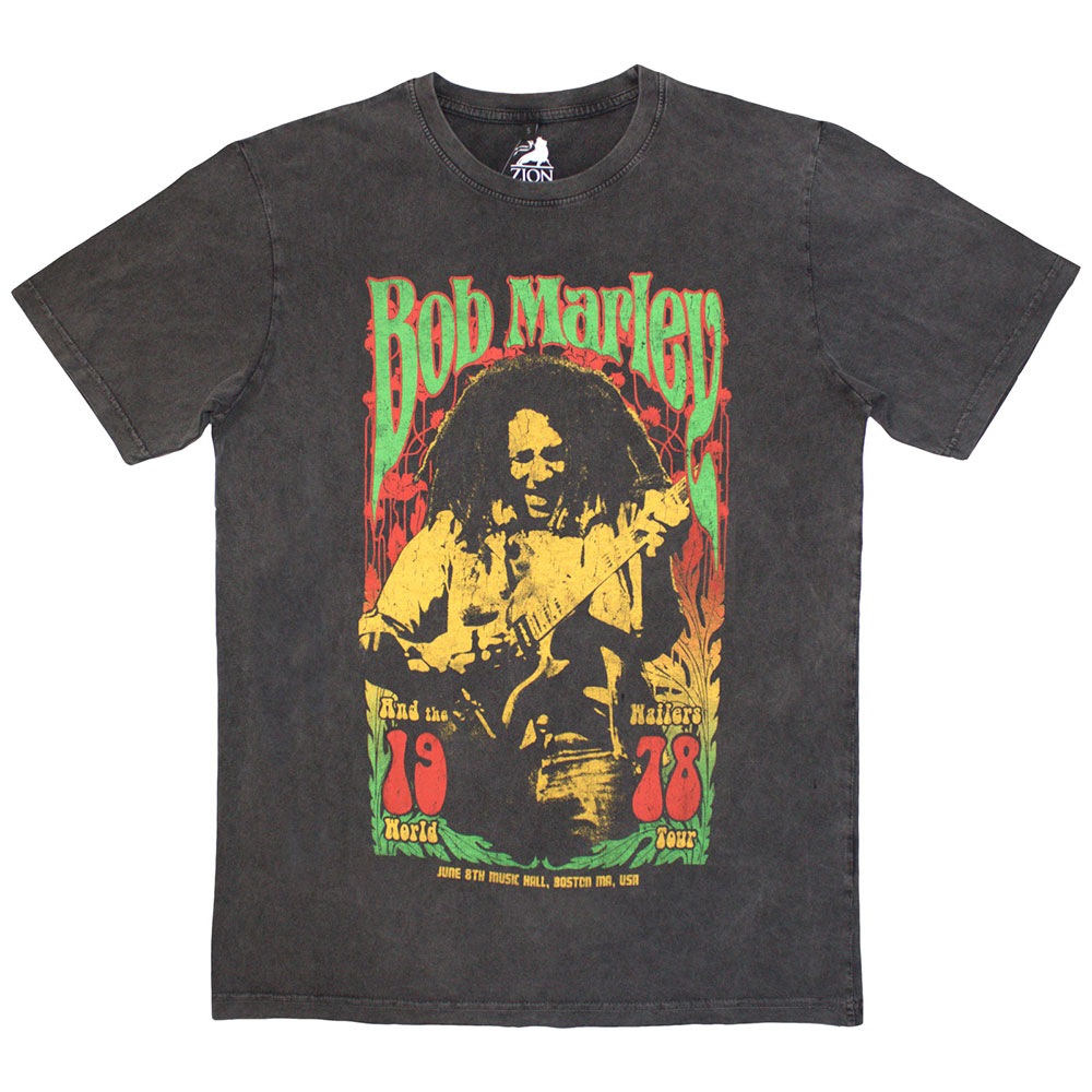 Bob Marley Unisex Stone Wash T-Shirt: 1978 (X-Large)
