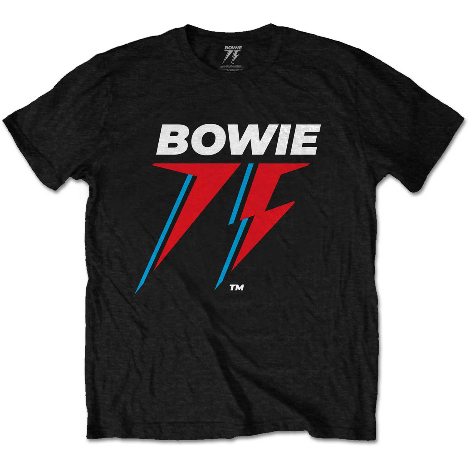 David Bowie Unisex T-Shirt: 75th Logo (XX-Large)