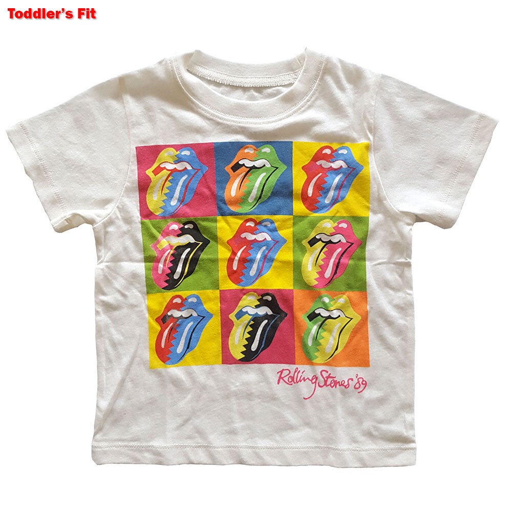 The Rolling Stones Kids Toddler T-Shirt: Two-Tone Tongues (4 Years)