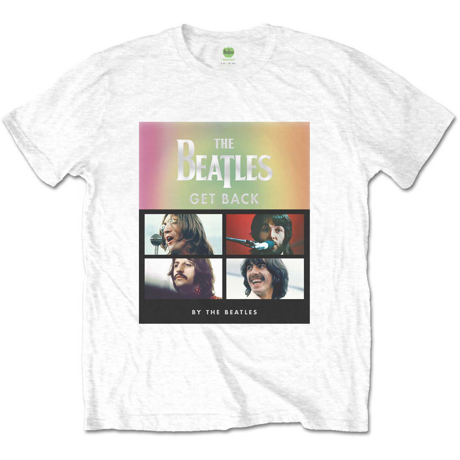 The Beatles Unisex T-Shirt: Album Faces Gradient (XX-Large)