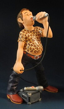 Statyett: Big Bang Band - Rocksångare 19cm