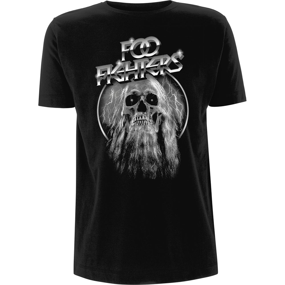 Foo Fighters Unisex T-Shirt: Bearded Skull (X-Large)